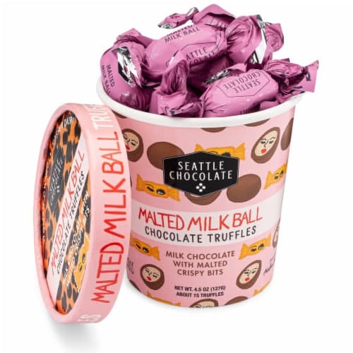 Seattle Chocolate Malted Milk Ball Chocolate Truffles