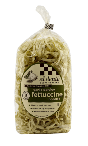 Al Dente Garlic Parsley Fettuccine Noodles