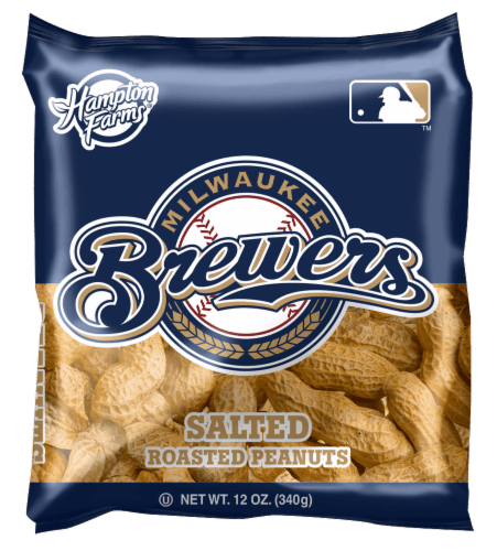 Hampton Farms Milwaukee Brewers Salted Roasted Peanuts