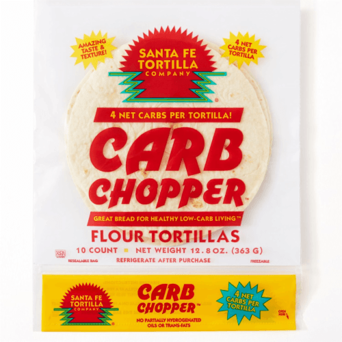 Santa Fe Tortilla Company Tortillas Flour Carb Chopper Bag