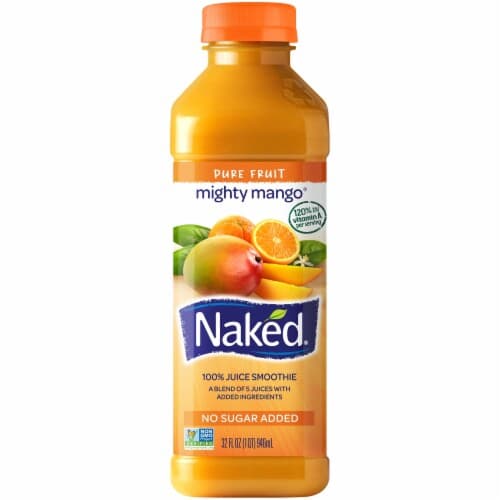 Naked Pure Fruit 100% Juice Smoothie, Mighty Mango
