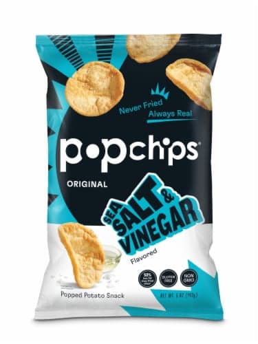 Popchips Popped Chip Snack Sea Salt & Vinegar Potato
