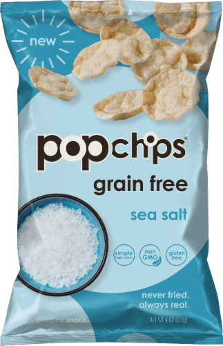 Popchips Grain Free Sea Salt Popped Chip Snacks