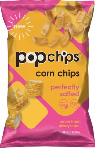 Popchips Perfectly Salted Popped Corn Chip Snacks