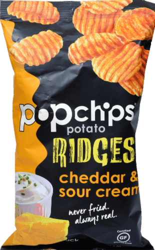 Popchips Potato Ridges Cheddar & Sour Cream