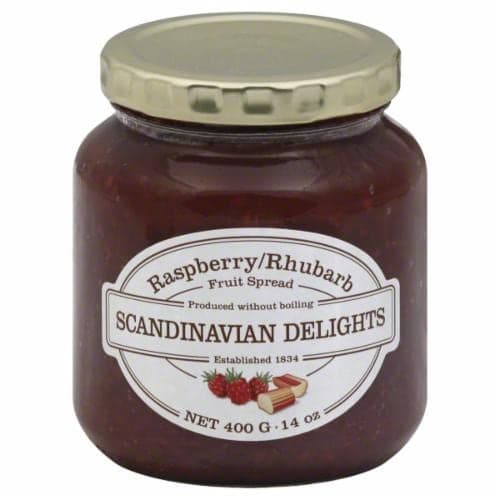Scandinavian Delights Raspberry Rhubarb Fruit Spread