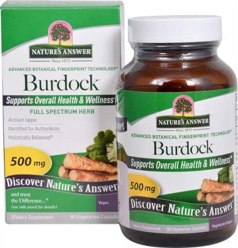 Nature'S Answer Burdock Root Vegetarian Caps