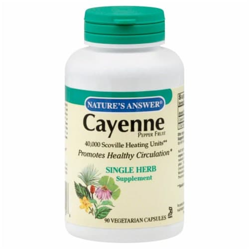Nature'S Answer Cayenne Pepper Fruit Vegetarian Capsules