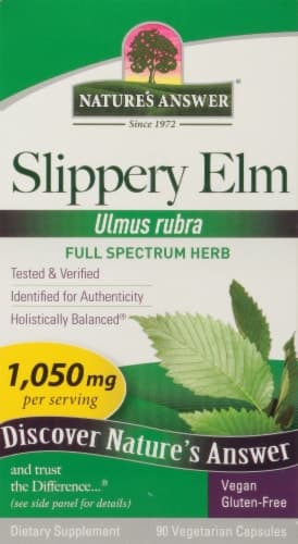 Nature'S Answer Slippery Elm Dietary Supplement Capsules