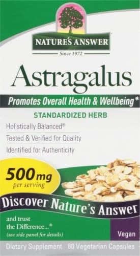Natures Answer Astragalus Root Vegetarian Capsules