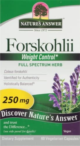 Nature'S Answer Forskohlii Vegetarian Capsules