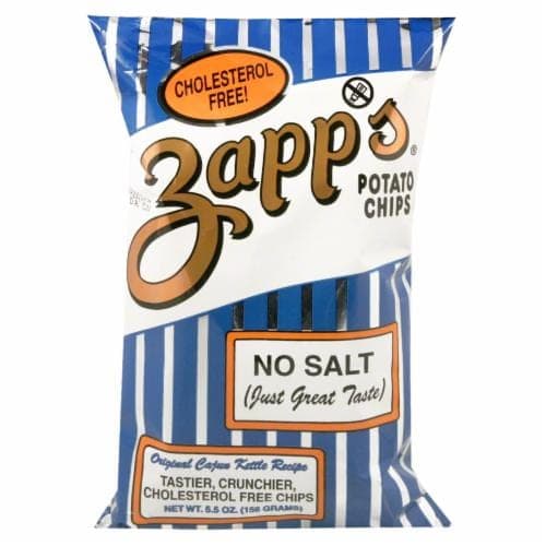 Zapps Potato Chips, New Orleans Kettle Style, No Salt Added