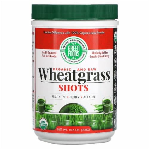 Green Foods Organic And Raw Wheat Grass Shots