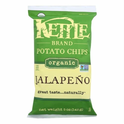 Kettle Brand Potato Chips, Organic, Jalapeno