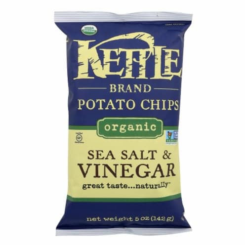 Kettle Brand Potato Chips, Organic, Sea Salt & Vinegar