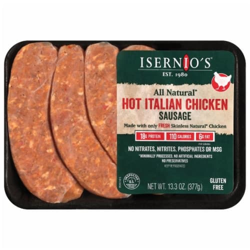 Isernios Premium Sausage Chicken Hot Italian Tray