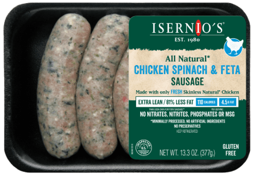 Isernio'S Chicken Spinach & Feta Sausage
