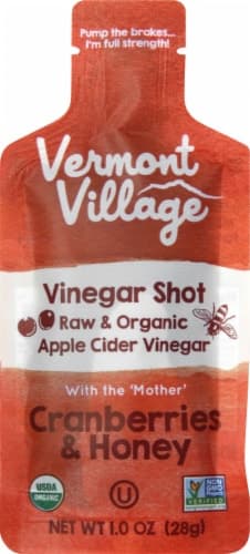 Vermont Village Vinegar Shot, Apple Cider, Cranberries & Honey
