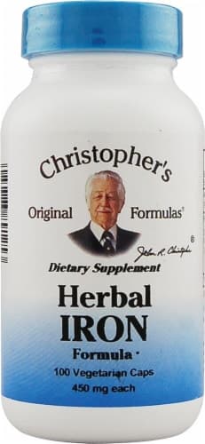 Christopher'S Herbal Iron Formula Vegetarian Caps