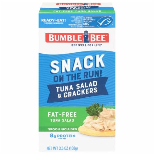 Bumble Bee Snack On The Run With Wheat Crackers Tuna Salad Fat-Free