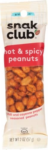 Snak Club Grab & Run Hot & Spicey Peanuts