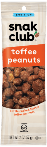 Snak Club - Grab & Run Toffee Peanuts
