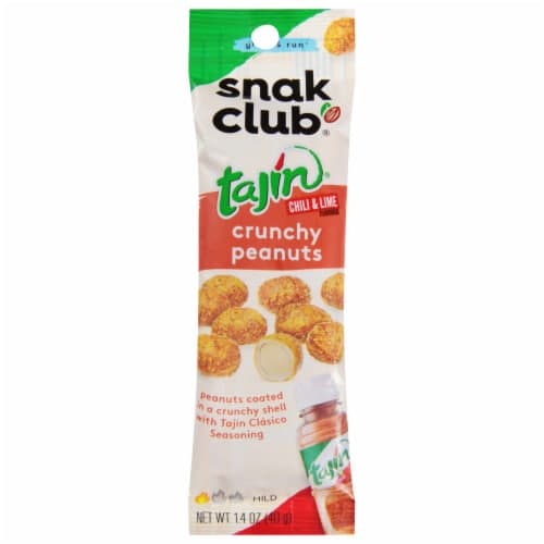 Snak Club Grab & Run Tajin Chili & Lime Cruchy Peanuts
