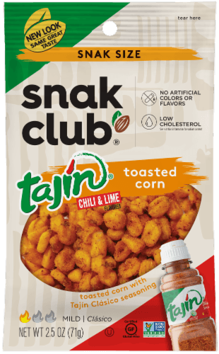 Snak Club Toasted Corn, Tajin Chili & Lime Flavored, Mild, Snak Size