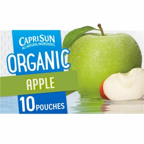Capri Sun Juice Drink, Organic, Apple