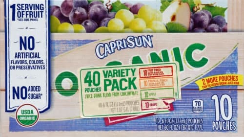 Capri Sun Organic Grape Juice Drink