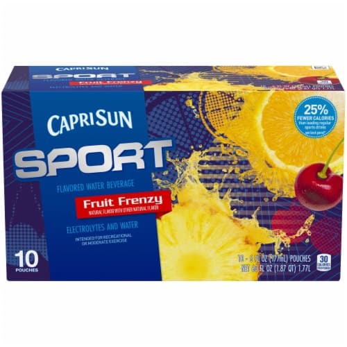 Capri Sun Flavored Water Beverage, Fruit Frenzy