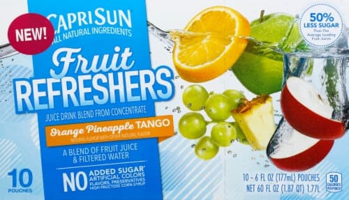 Capri Sun Fruit Refreshers Juice Drink Blend, Orange Pineapple Tango