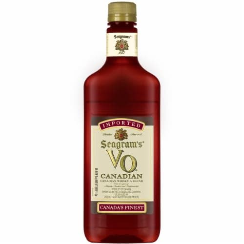 Seagram'S Vo Canadian Whisky, Traveler Bottle Of Whiskey, 80 Proof