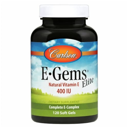 Carlson E-Gems Elite Natural Vitamin E Soft Gels 400Iu