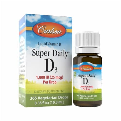 Carlson Super Daily D3 Dietary Supplement 1000 Iu