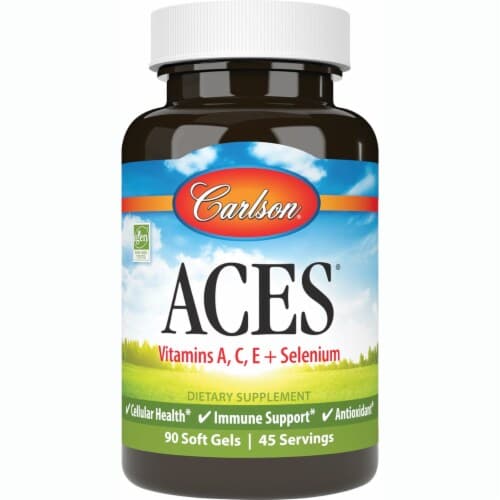 Carlson Aces Anitoxidants Vitamins A C & E Soft Gels
