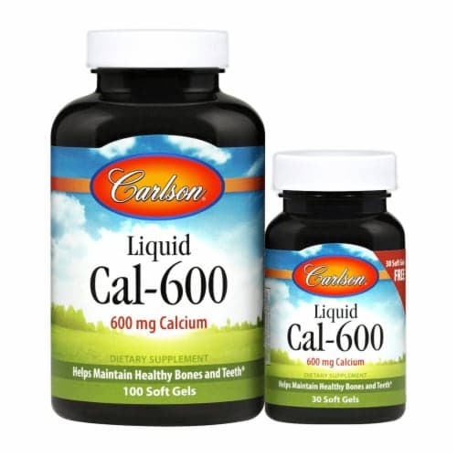 Carlson Liquid Cal 600 Soft Gels