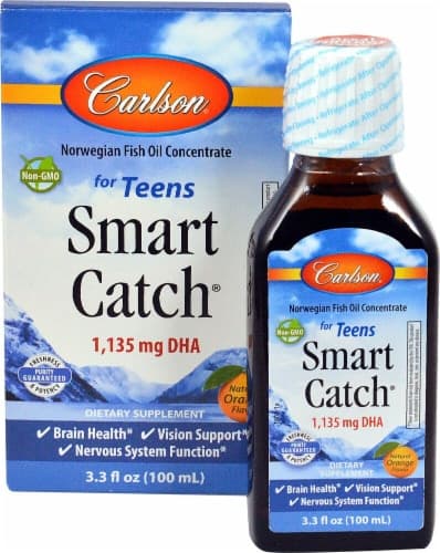 Carlson Smart Catch For Teens Orange Flavor Fish Oil Concentrate