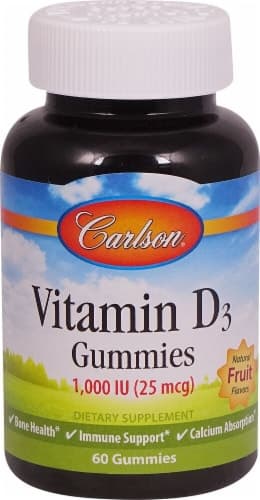 Carlson Vitamin D3 Gummies 25Mcg