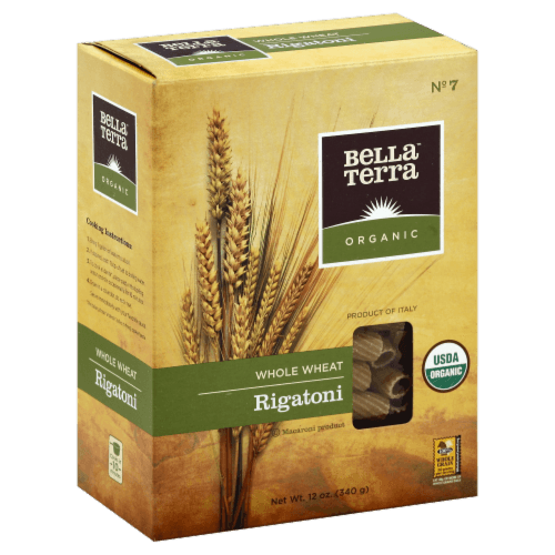 Bella Terra Rigatoni, No. 7, Whole Wheat, Organic