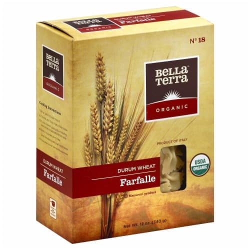 Bella Terra Farfalle, No. 18, Durum Wheat, Organic