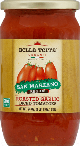 Bella Terra Organic San Marzano Roasted Garlic Diced Tomatoes