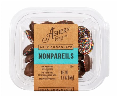 Asher'S Chocolate Co Milk Chocolate Nonpareils