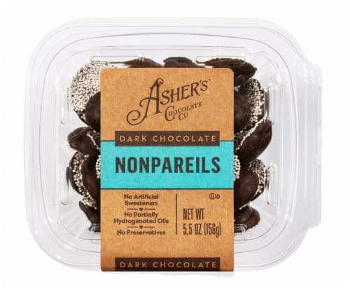 Asher'S Chocolate Dark Chocolate Nonpareils