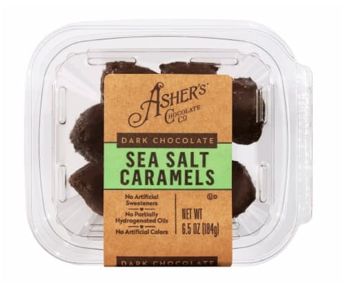 Asher'S Chocolate Dark Chocolate Sea Salt Caramels