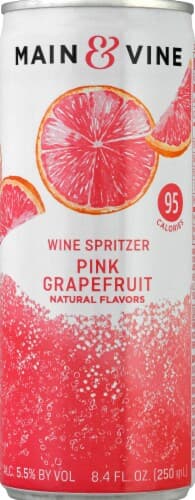 Main & Vine Wine Spritzer, Pink Grapefruit