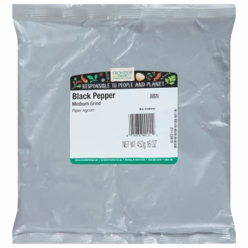 Frontier Herb Pepper Black Medium Grind Dustless 30 Mesh