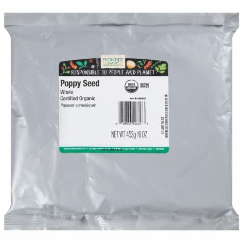 Frontier Natural Products Co-Op Organic Whole Poppy Seed