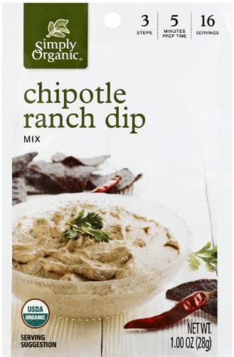 Simply Organic Chipotle Ranch Dip Mix