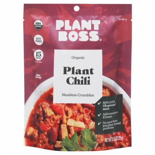 Plant Boss Organic Meatless Crumbs Plant Chili